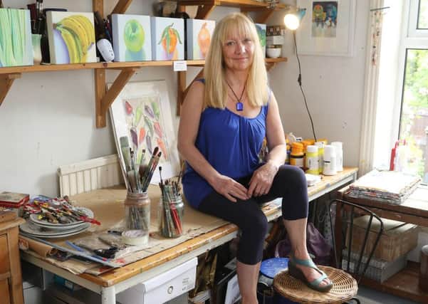 Open arts, New Mills, Ruth Marsden in her studio