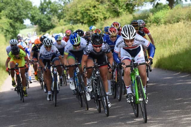 Pictured is the 2015 Aviva Women's Tour.