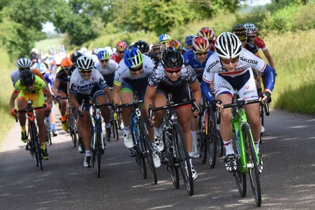 Pictured is the 2015 Aviva Women's Tour.