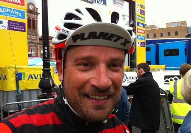 Pictured is Steve Broughton, of Ripley, at the Aviva Women's Tour, in Chesterfield.