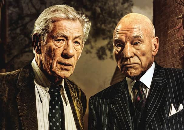 Ian McKellen and Patrick Stewart in No Man's Land. Photo by Perou