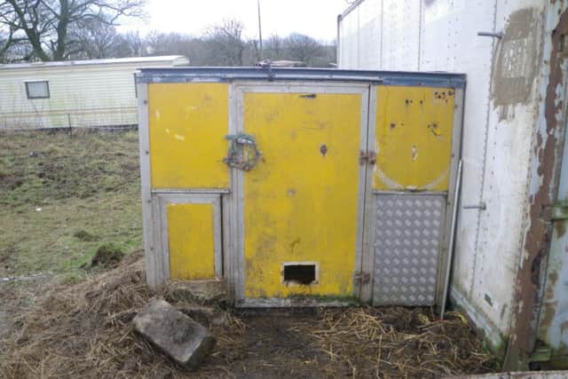 One of the shipping containers. Picture: RSPCA.