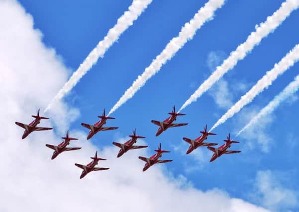 The Red Arrows will take to the skies above Chatsworth.