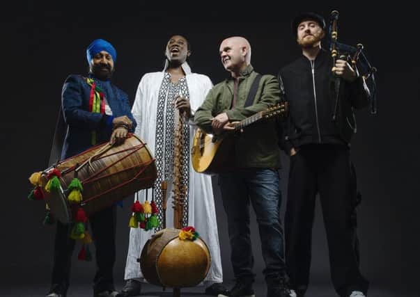 Afro Celt Sound System at Buxton Opera House on November 11. Photo by Tom Oldham