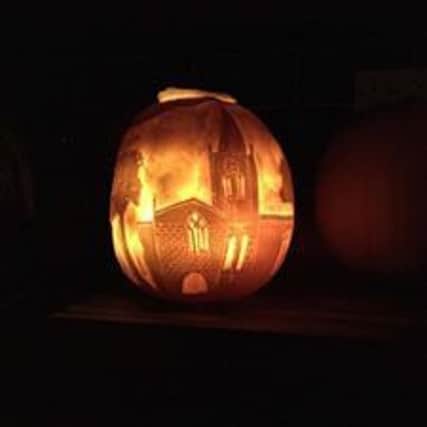 This fantastic pumpkin was created by James Gaunt.