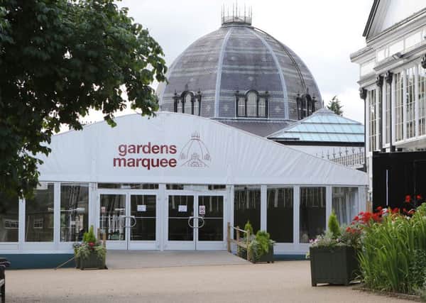 The Pavilion Gardens Octagon and replacement marquee