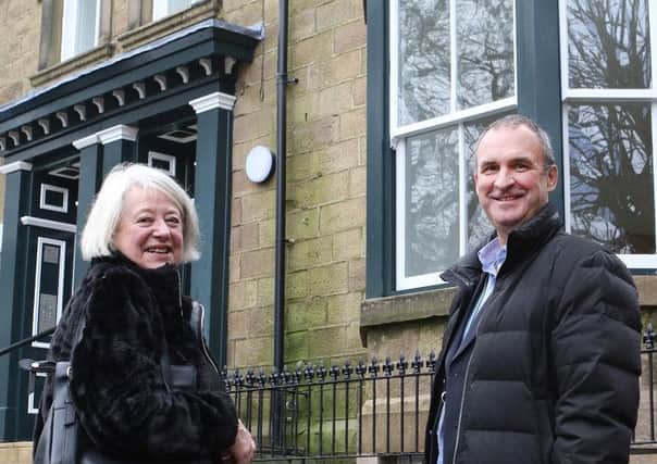 Coun Emily Thrane and Nigel Bennett at the refurbished property.