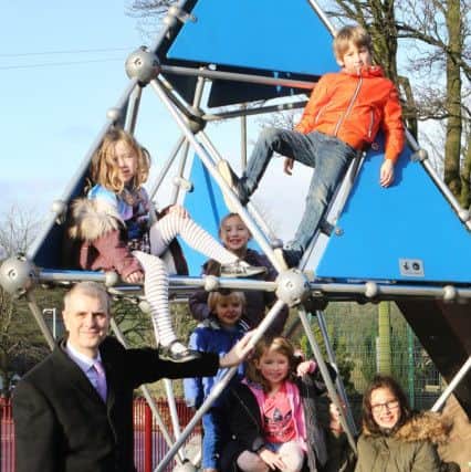 Councillor Haken joined local youngsters at the site.