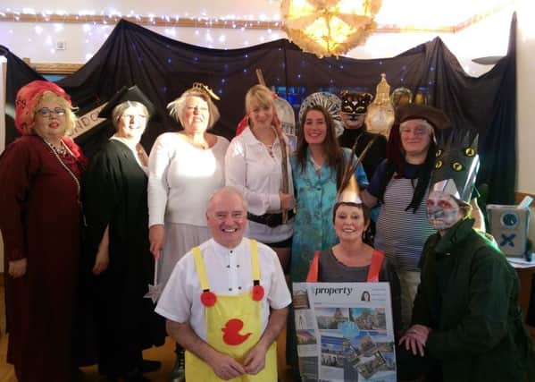 The cast of Dick Whittington, performed at Blythe House Hospice in Chapel-en-le-Frith.