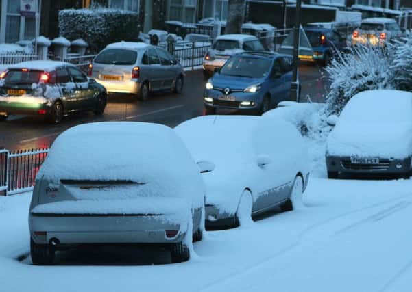 Snow and traffic disruption Buxton