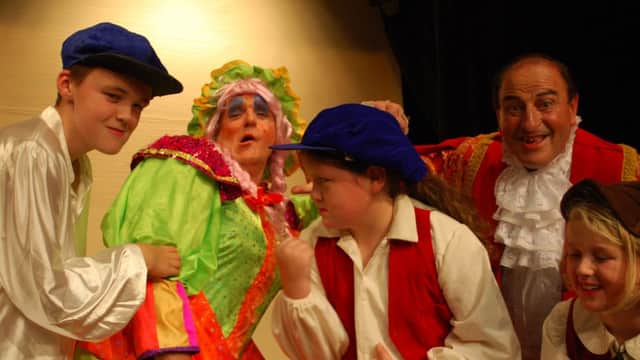 Cinderella presented at Youlgrave village hall.