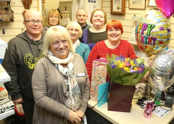 Sandra Allard, retiring manager of the Age UK shop in Buxton.