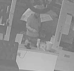 Do you recognise this man who broke into Barbers at No 3 Buxton and stole a charity tin.