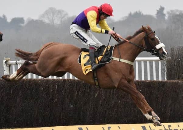 One of the warm fancies for the Timico Cheltenham Gold Cup, Native River, ridden by champion jockey Richard Johnson. (PHOTO BY: Julian Herbert/PA Wire).