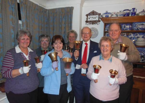 Pictured, from left: Margaret Swain, Barbara Swinglehurst, Lynn Kirkham, Judy Vale, Roy Pickles, Mary McDonald and John Swain. The team also includes Lesley Swain.
