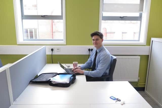 Simeon Griffiths-Gray took on the role of prinicpal of Buxton and Leek College as part of a job swap for National Apprenticeship Week.