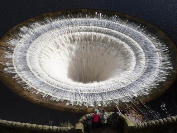 The 'plughole' at Ladybower Reservoir. Picture: Rod Kirkpatrick, of F Stop Press.