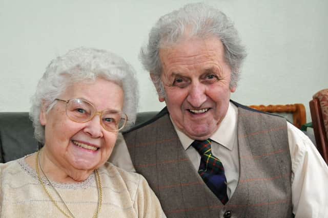 Andy and Pat Paterson who are celebrating their diamond wedding anniversary.