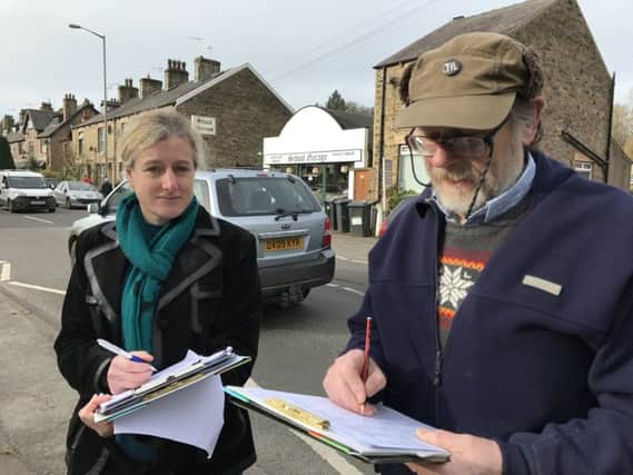 Residents are conducting their own traffic survey in Whaley Bridge.