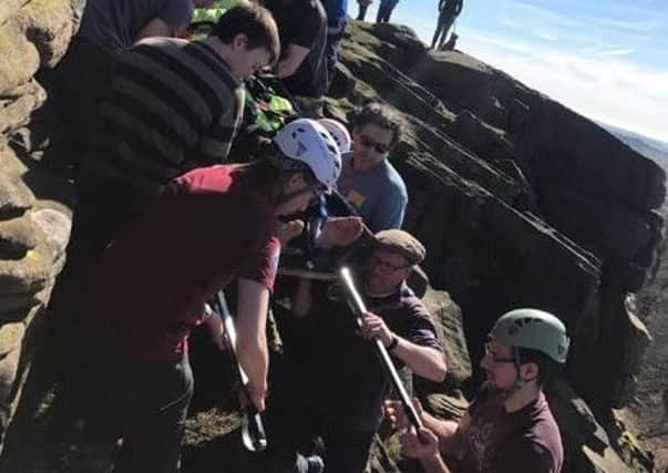 Pictured from Edale Mountain Rescue Team on Facebook.