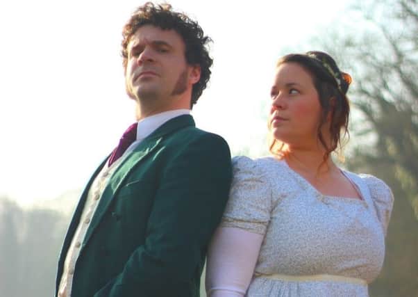 Edward Ferrow and Alex Rivers in Pride and Prejudice presented by The Pantaloons.
