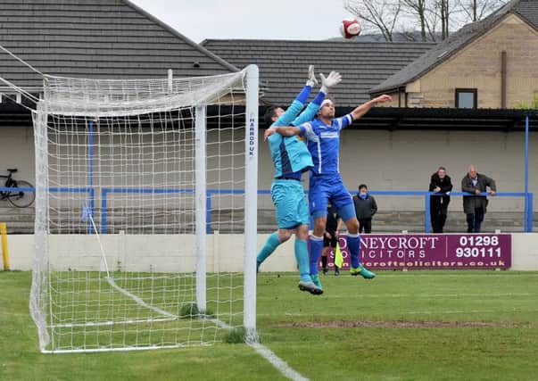 Buxton FC v Matlock Town, pictured is Greg Young