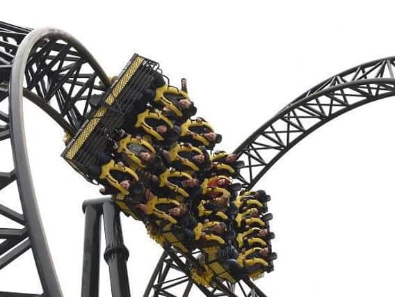 The Smiler at Alton Towers.