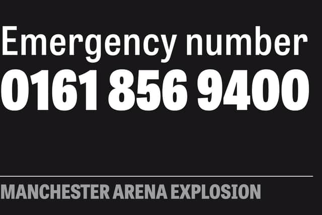 A special emergency number has been set up for those worried about family or friends.