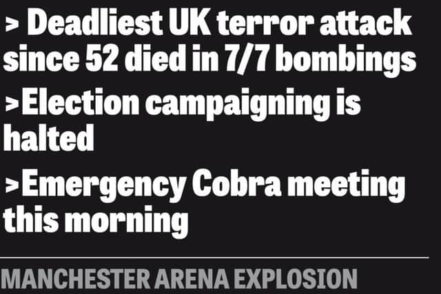 The incident last night is the deadliest terror attack in the UK since the 7/7 bombings.