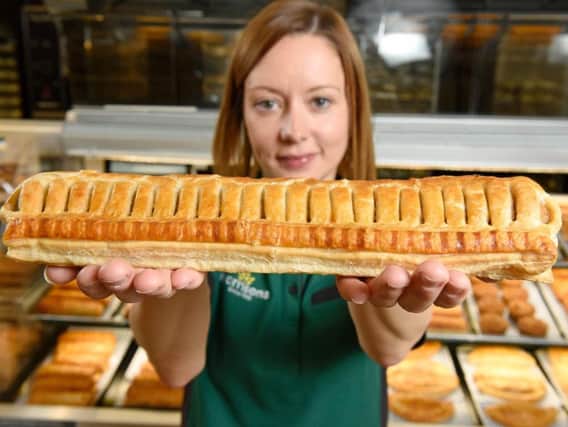 The foot-long sausage roll is now on sale at Morrisons in Derbyshire.