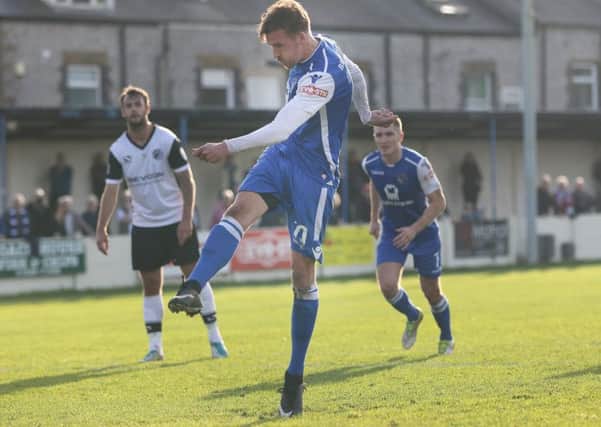 Buxton FC v Gateshead, Liam Hardy penalty