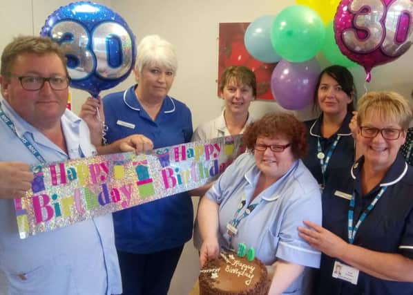 Staff on Spencer Ward at the Cavendish Hospital are celebrating three decades of caring for the community