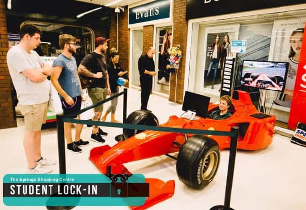 The student lock-in will return to Buxton's Springs Shopping Centre tonight