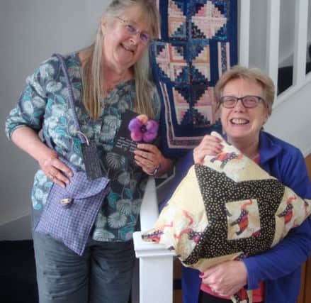 Val Copestake and Linda Moss at The Gallery, New Mills.