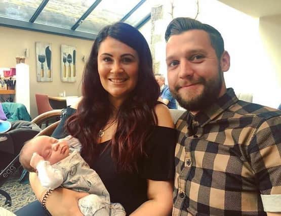 Amy and James Hawtin with miracle baby Japser