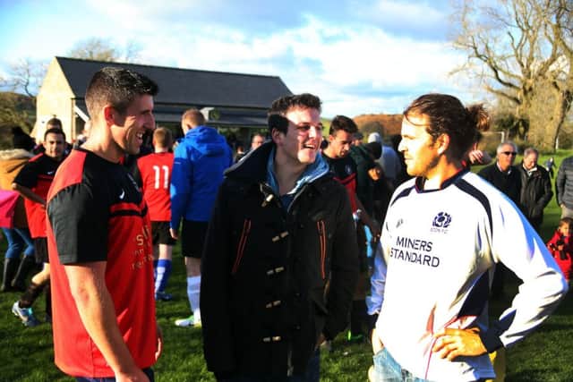 Joe Redfern chats to the two captains James Millward and James Lester.