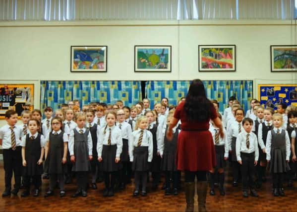 Maria Dunford and the primary school children from St Anne's School want to bag a spot on Britian's Got Talent