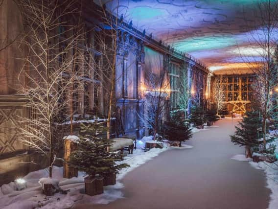 Haddon Hall at Christmas. All photos by Tom Kahler.
