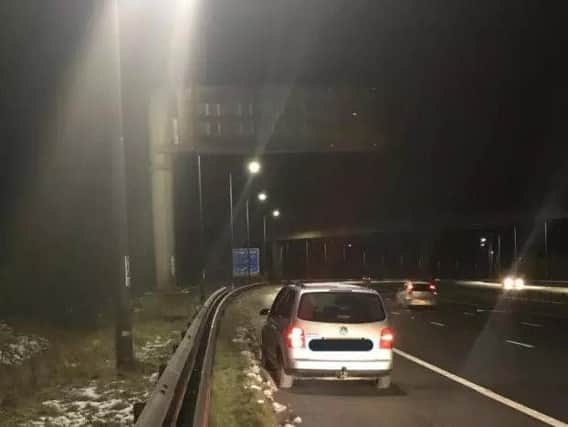 The car seized by police for not having 'commuting' insurance