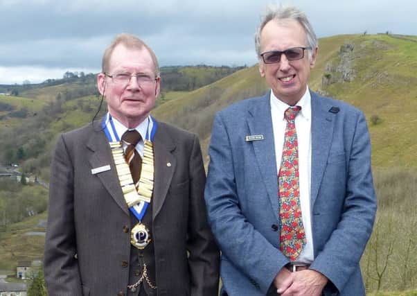 Probus club chairman Ray Smith (left) and David Webb(right).