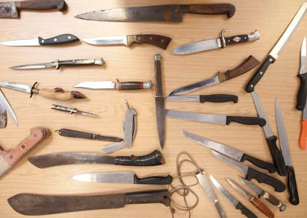 These knives were handed in to police during an amnesty campaign.