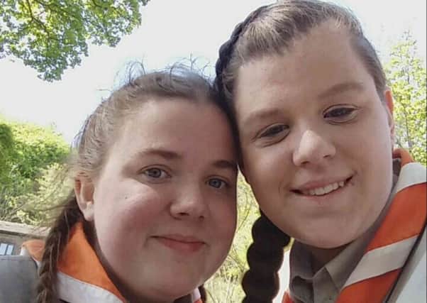 Charlotte and Samantha Musgrove, from Buxton, performed emergency first aid on a collapsed man in the street.