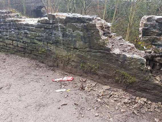 Police are appealing after a tourist attraction in New Mills was damaged.