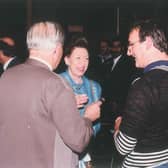 Princess Margaret on a visit to Buxtons Pavilion Gardens in November 1993 to attend the worlds biggest first aid competition.