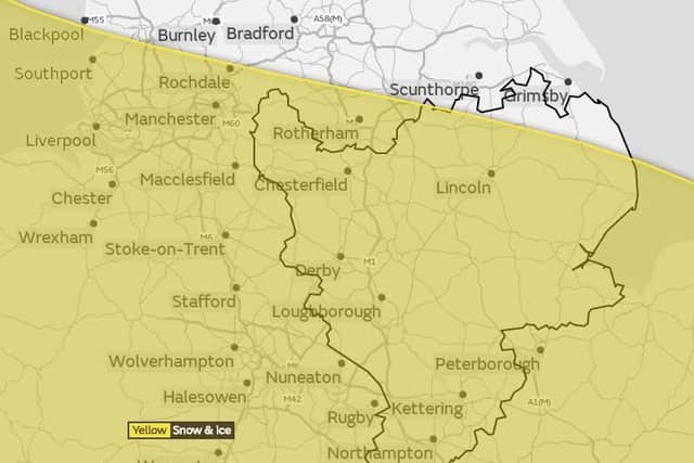 The Met Office has extended the yellow weather warnings for snow and ice until Saturday