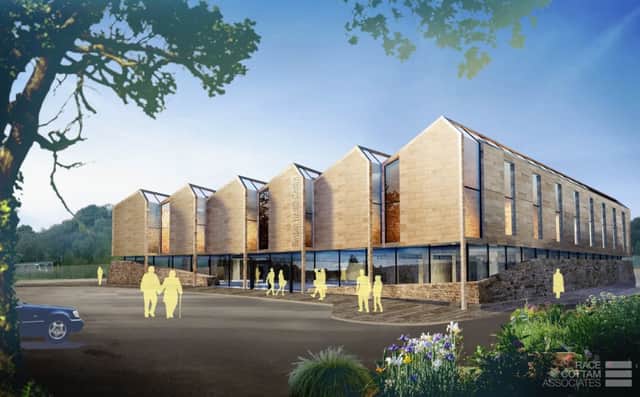 An artist impression of the new Buxton Health Centre which if approved will be built on the old Buxton Water bottling site