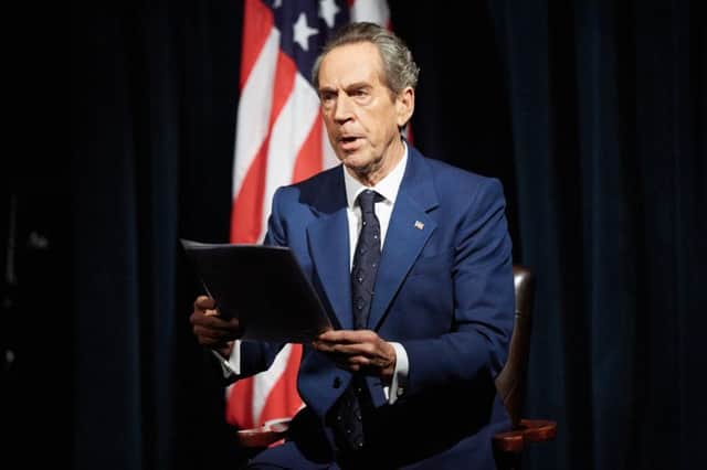 Jonathan Hyde as Richard Nixon in Frost/Nixon. Photo by Mark Douet.