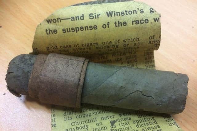 The cigar smoked by Winston Churchill has given as a gift to the father of a Belper man in the early 1950s.