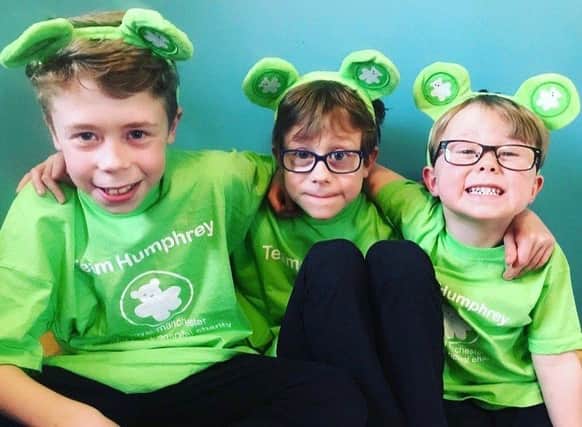 Harry, Max and George Jones will be taking part in the Simplyhealth Junior and Mini Great Manchester Run to support Royal Manchester Childrens Hospital.