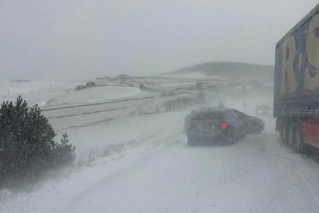 This photo by Owen Thompson shows conditions on the A53.
